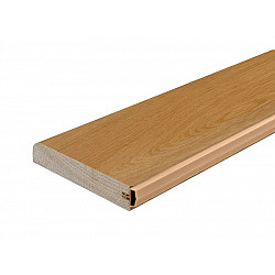Dubový práh s těsněním - Dub Přírodní lakovaný, 40 x 940 mm