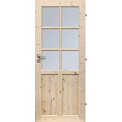 Dřevěné dveře Londyn 6S (Kvalita B)