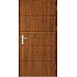 Ocelové vchodové dveře LUTTER 1 - Ořech (kresba dřeva), 80 / 207,5 cm, P
