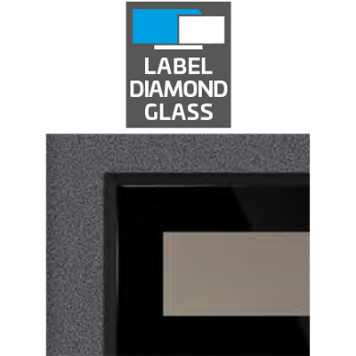 Label Diamond Glass 