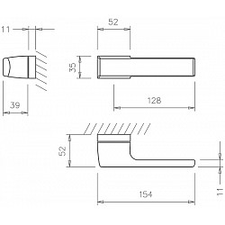 klika TI - MELODY - RT 3099RT - WS - bílá mat