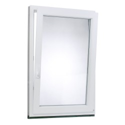 Plastové okno | 90 x 130 cm (900 x 1300 mm) | bílé |otevíravé i sklopné | pravé