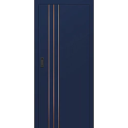 Posuvné dveře do pouzdra INTERSIE LUX Kartáčovaná měď