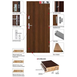 Vnitřní vchodové dveře HERSE MAX