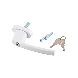 Hliníková bezpečnostní klika uzamykatelná klíčem