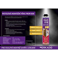 Pistolová montážní pěna PROFI 830 nízkoexpanzní