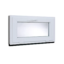 Plastové okno | 110 x 50 cm (1100 x 500 mm) | bílé | sklopné