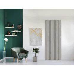 Shrnovací dveře Plné - Dub Šedý