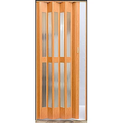 Shrnovací dveře Prosklené - Dub Světlý