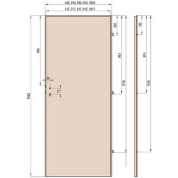 Plechové dveře, pozinkované