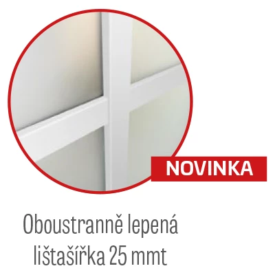 Oboustranně lepená lišta se šířkou 25 mm
